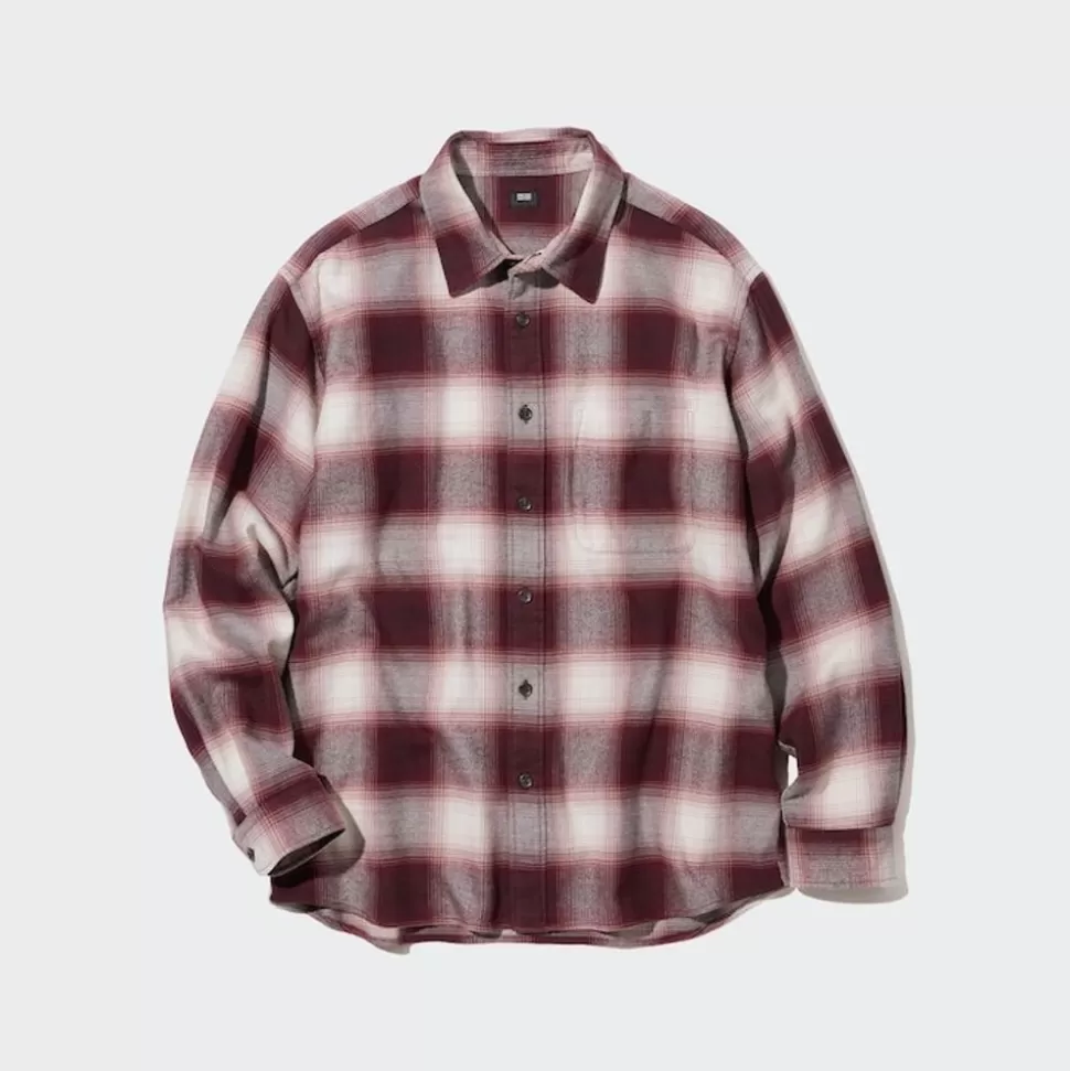 UNIQLO Hemden*Kariertes Flanell Langarm Hemd