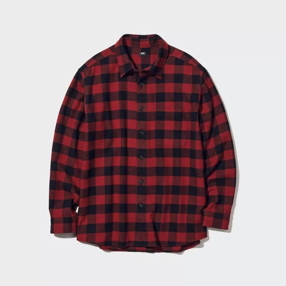 UNIQLO Hemden*Kariertes Flanell Langarm Hemd