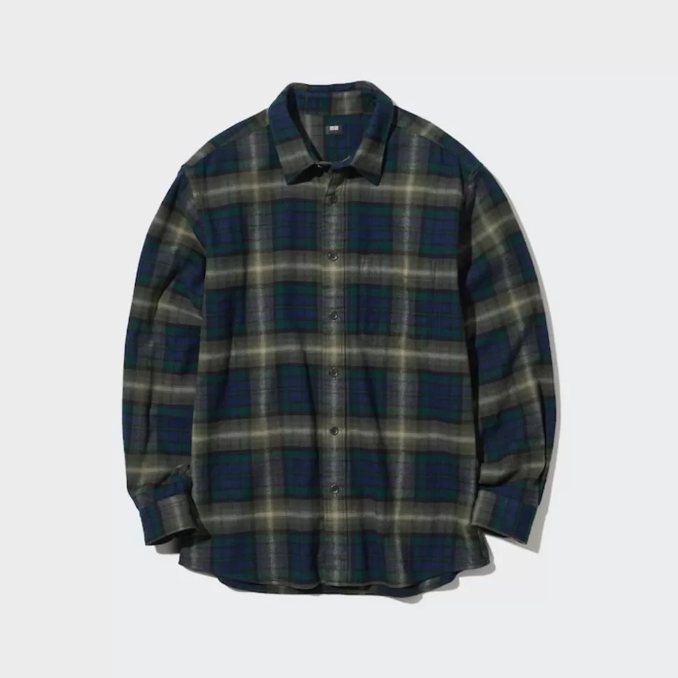UNIQLO Hemden*Kariertes Flanell Langarm Hemd