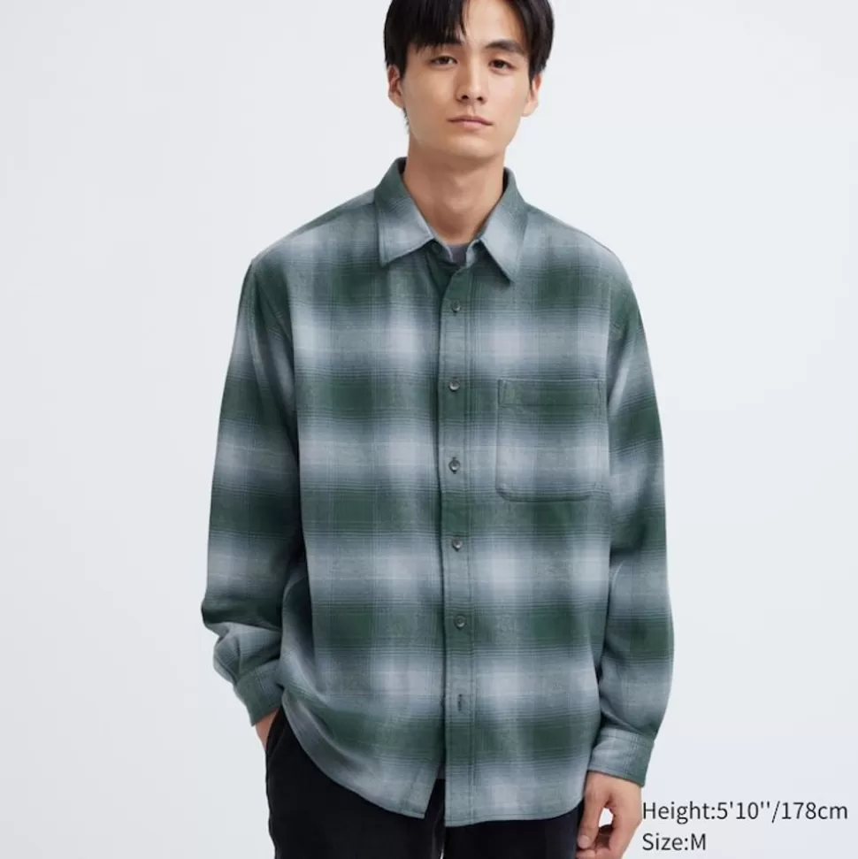 UNIQLO Hemden*Kariertes Flanell Langarm Hemd
