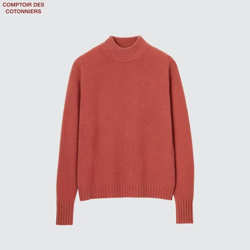 UNIQLO Pullover & Strickjacken*Kaschmir Pullover Mit Hohem Kragen Rot