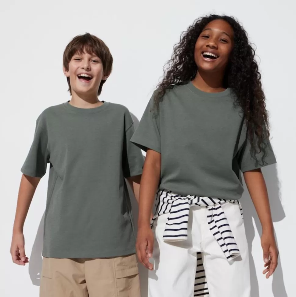 UNIQLO Airism Kuhlender Komfort*Kinder Airism Baumwolle T-Shirt