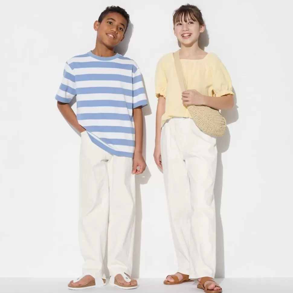 UNIQLO Hosen, Jogginghosen & Leggings*Kinder Colour Jeans Mit Reisverschluss (Wide Fit)