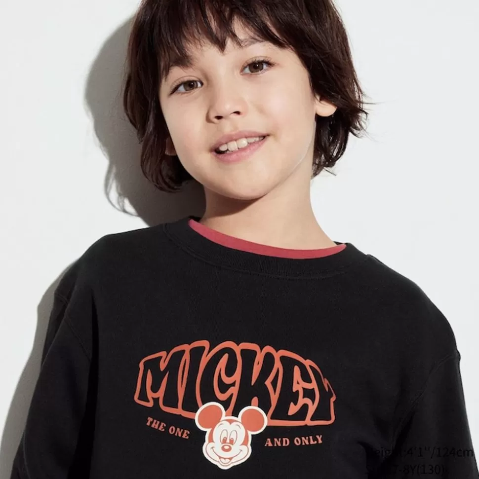 UNIQLO Sweatshirts*Kinder Disney Collection Ut Bedrucktes Sweatshirt Schwarz