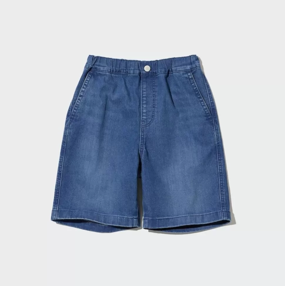 UNIQLO Hosen, Jogginghosen & Leggings*Kinder Easy Jeansshorts Blau