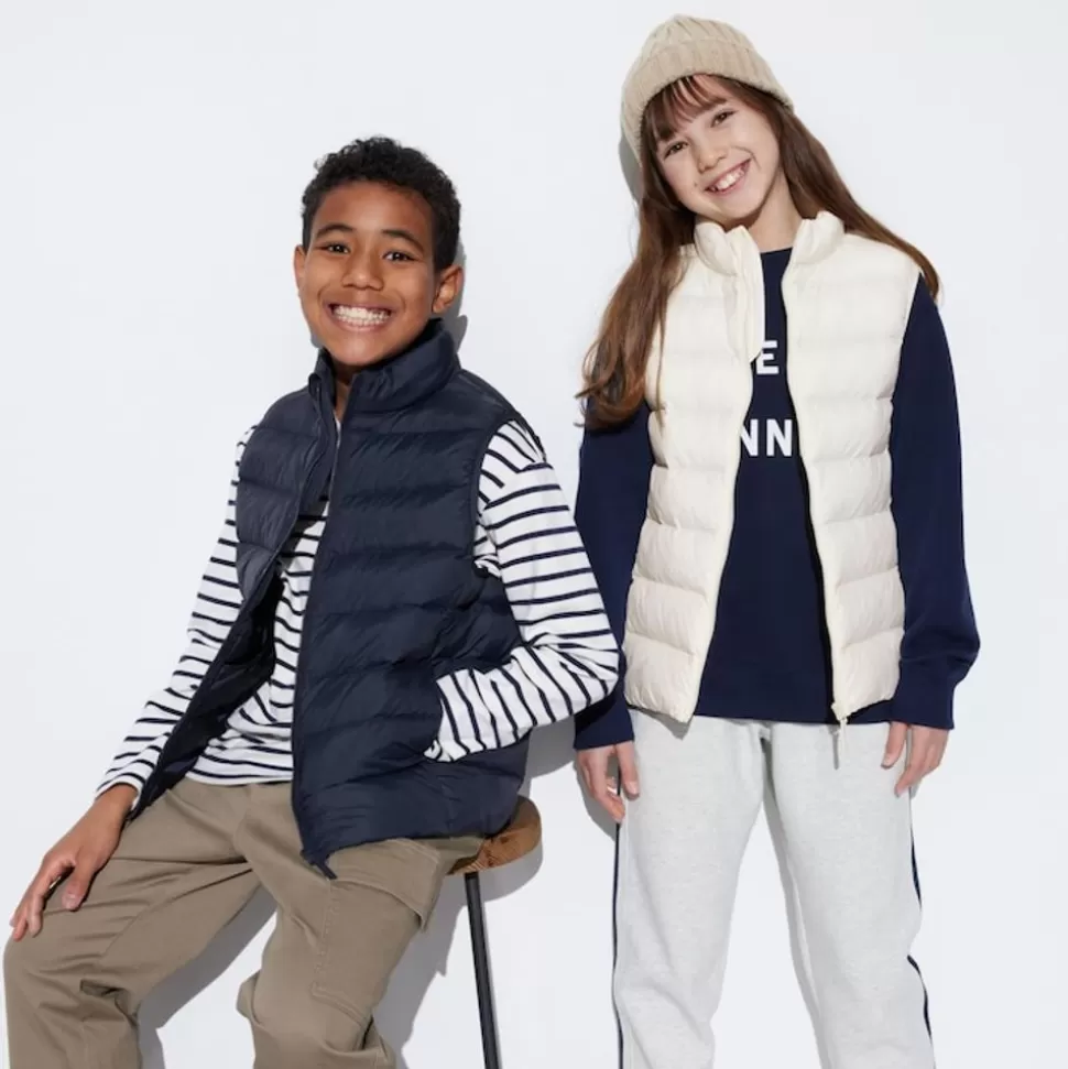 UNIQLO Mäntel, Jacken, Parka & Westen*Kinder Gefutterte Weste (Maschinenwaschbar, Wasserabweisend)