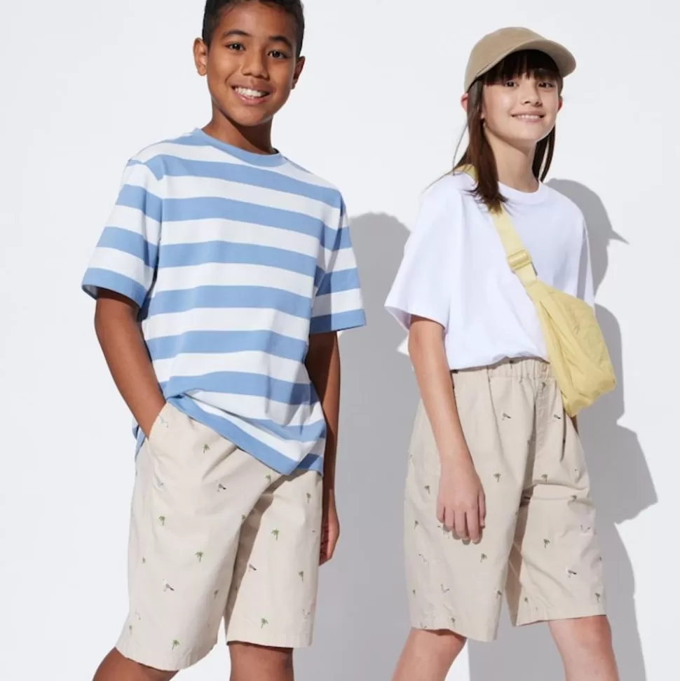 UNIQLO Hosen, Jogginghosen & Leggings*Kinder Gemusterte Easy Shorts