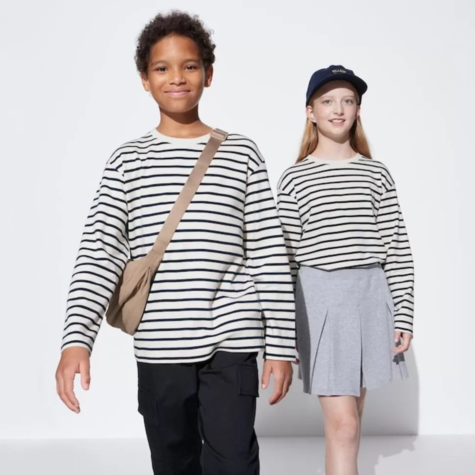 UNIQLO T-Shirts, Bh-Tops & Poloshirts*Kinder Gestreiftes Langarmshirt