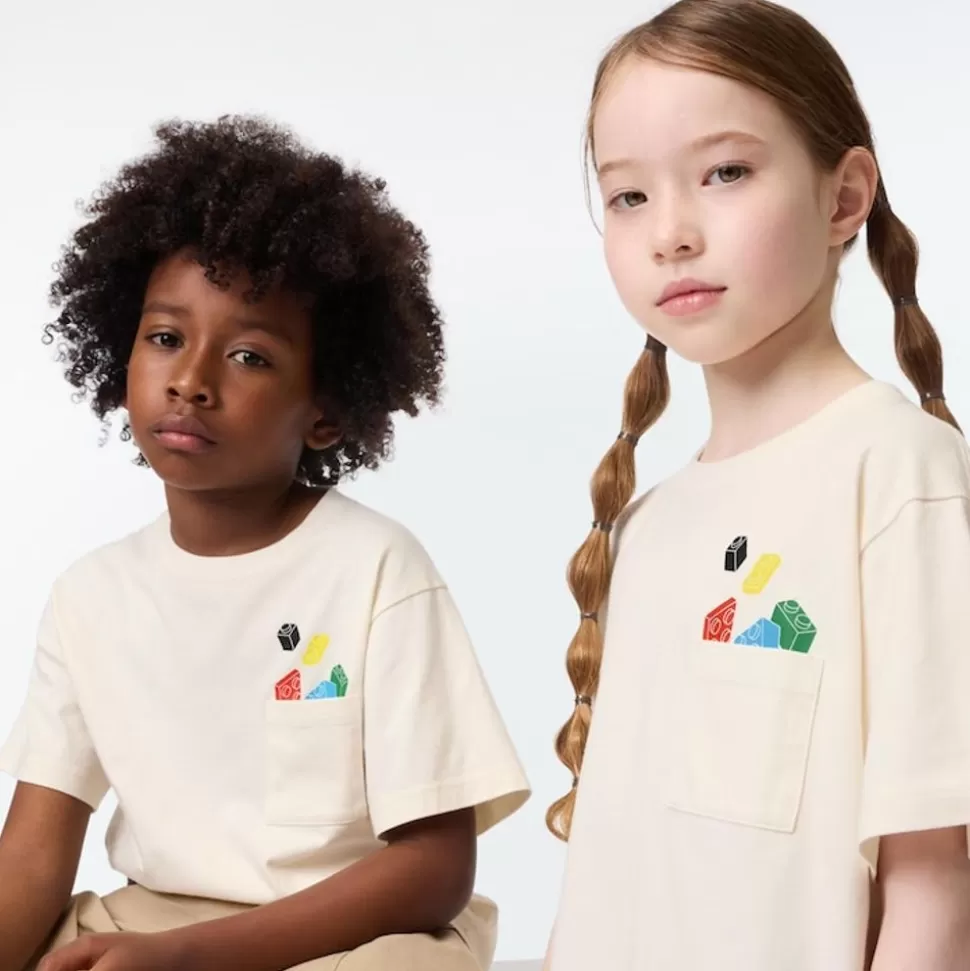 UNIQLO T-Shirts, Bh-Tops & Poloshirts*Kinder Lego® Collection Ut Bedrucktes T-Shirt Grauweis
