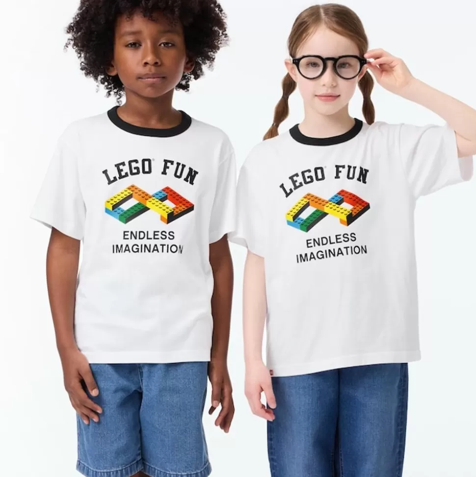 UNIQLO T-Shirts, Bh-Tops & Poloshirts*Kinder Lego® Collection Ut Bedrucktes T-Shirt Weis