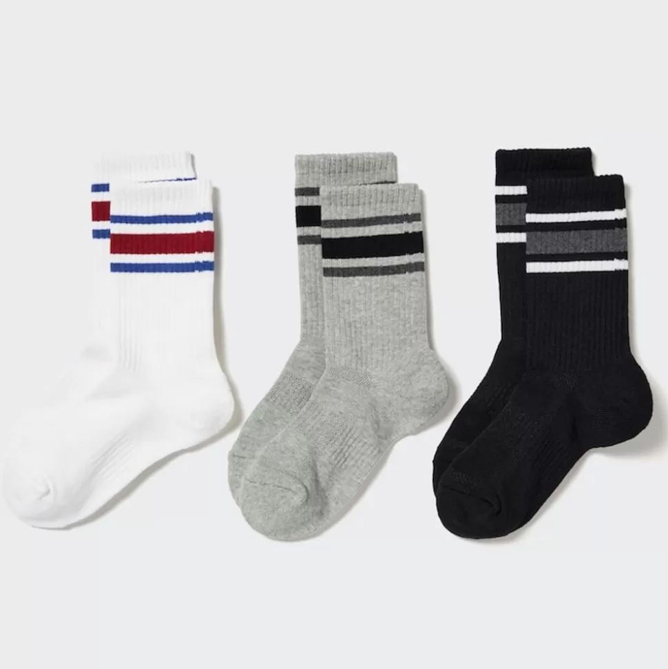 UNIQLO Socken, Strumpfhosen & Leggings*Kinder Socken Mit Logo (3Er-Set)