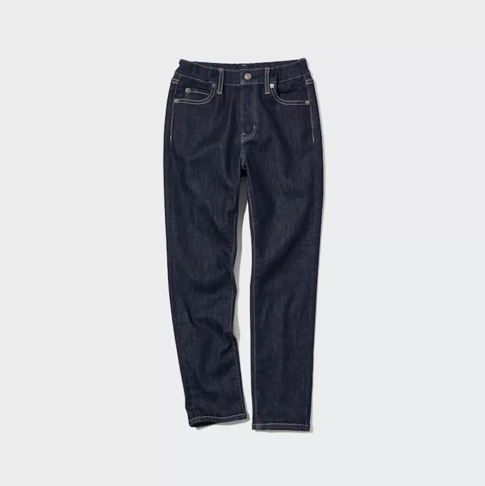 UNIQLO Jeans*Kinder Super Soft Jeans Mit Reisverschluss Blau