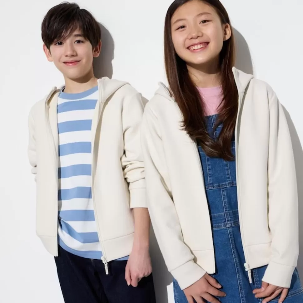 UNIQLO Sweatshirts*Kinder Ultra Stretch Dry Sweatjacke Mit Kapuze