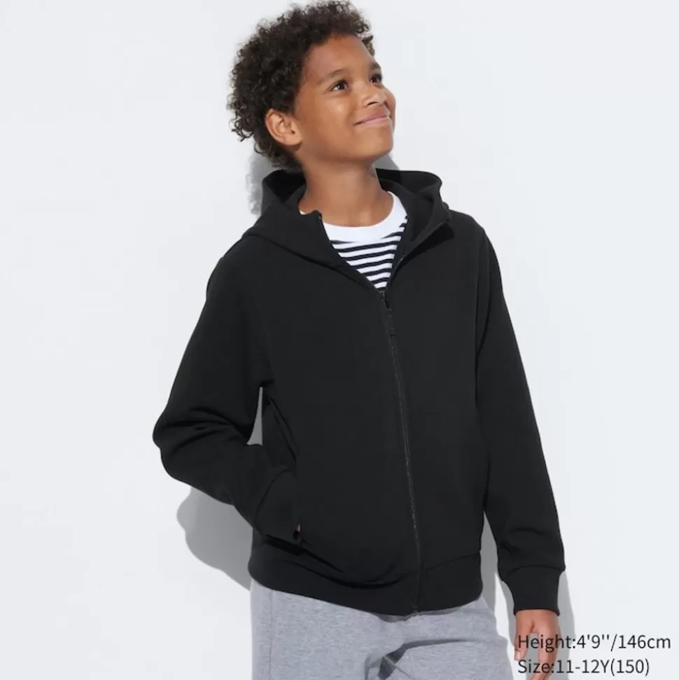 UNIQLO Sweatshirts*Kinder Ultra Stretch Dry Sweatjacke Mit Kapuze