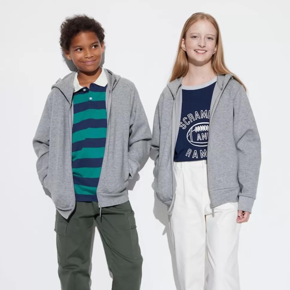 UNIQLO Sweatshirts*Kinder Ultra Stretch Dry Sweatjacke Mit Kapuze