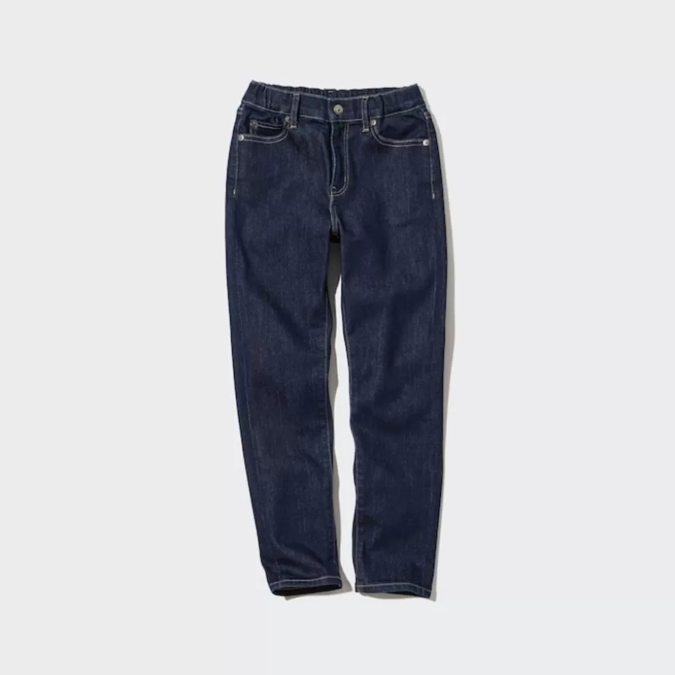 UNIQLO Hosen, Jogginghosen & Leggings*Kinder Ultra Stretch Soft Jeans Mit Reisverschluss Blau