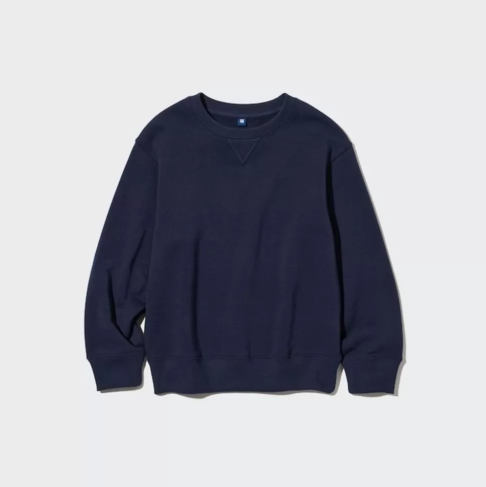 UNIQLO Sweatshirts*Kinder Ultra Stretch Soft Sweatshirt Dunkelblau