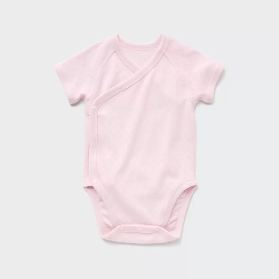 UNIQLO Strampler & Bodys*Kurzarm Body (Vordere Offnung, Lochmuster)