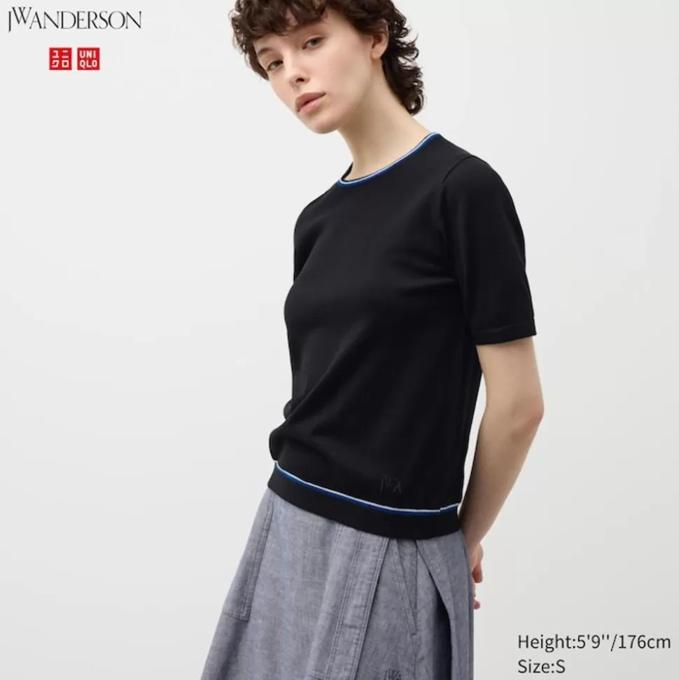 UNIQLO Pullover & Strickjacken*Kurzarm Pullover