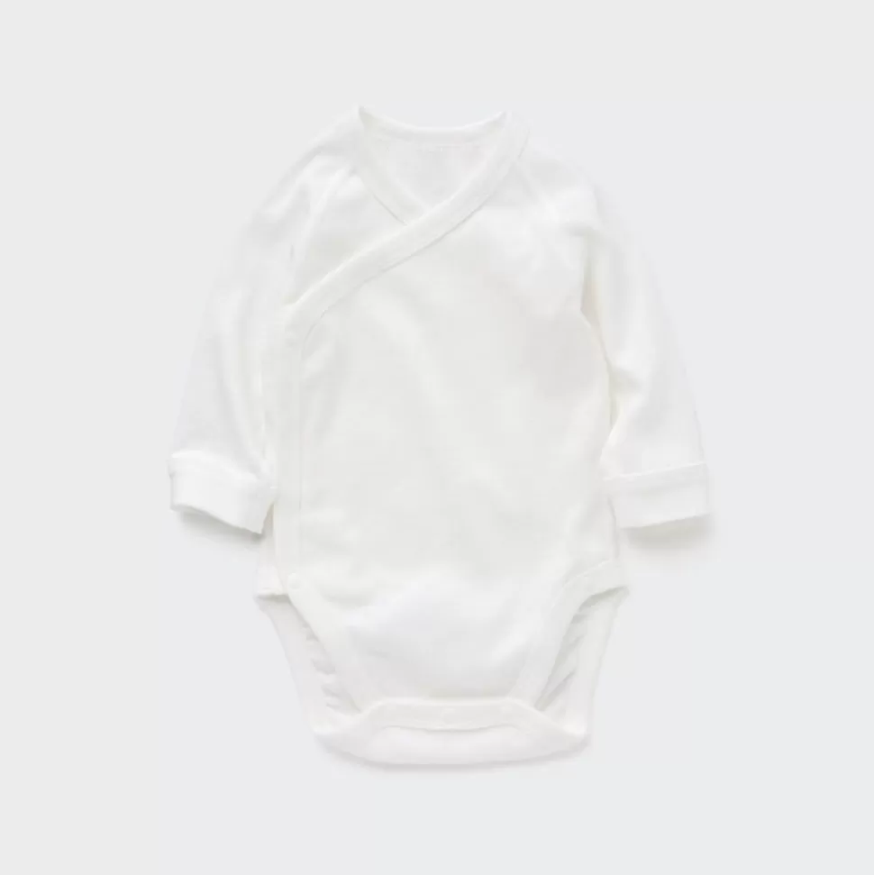 UNIQLO Strampler & Bodys*Langarm Body (Vordere Offnung, Lochmuster)
