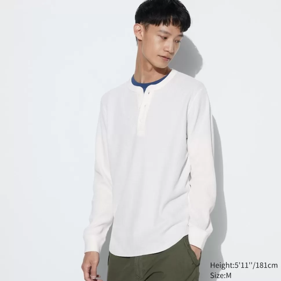 UNIQLO T-Shirts & Oberteile*Langarmshirt (Waffeloptik)