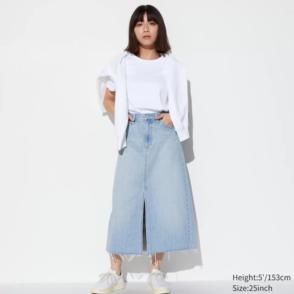 UNIQLO Röcke*Langer Jeansrock (Kurz)