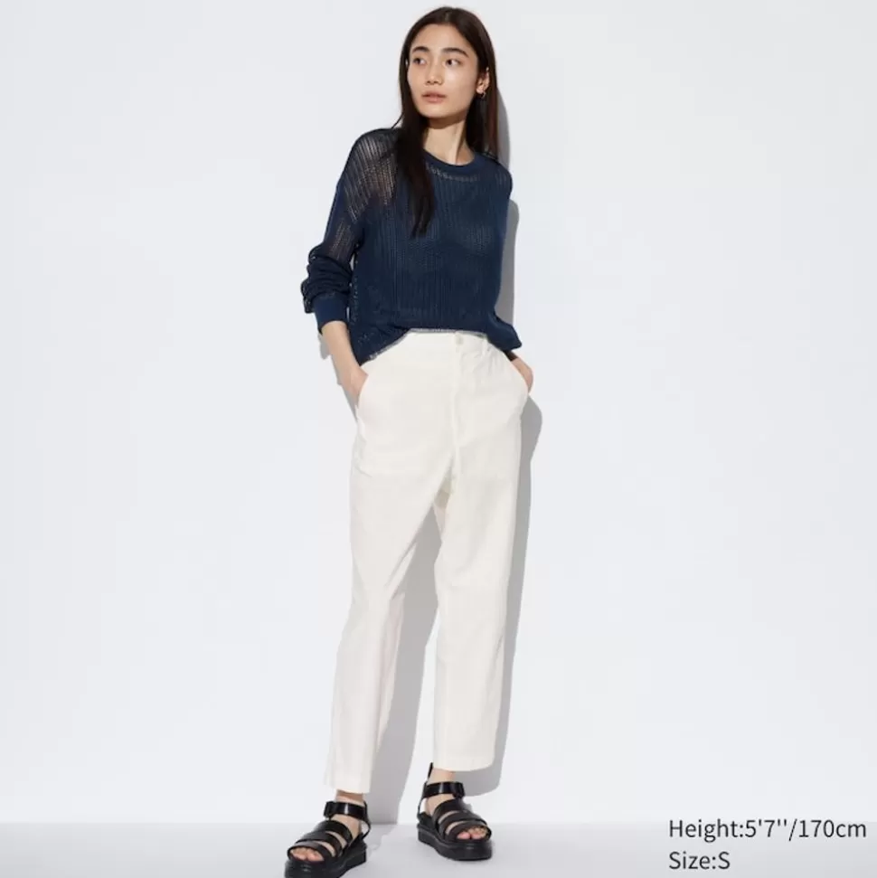 UNIQLO Hosen, Leggings & Jogginghosen*Leinen Baumwolle Hose (Tapered Fit)
