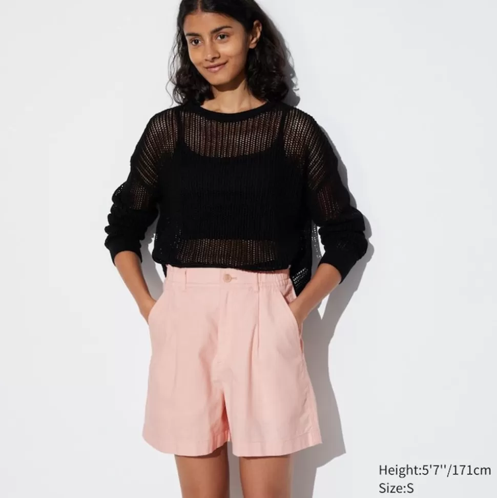 UNIQLO Hosen, Leggings & Jogginghosen*Leinen Baumwolle Shorts