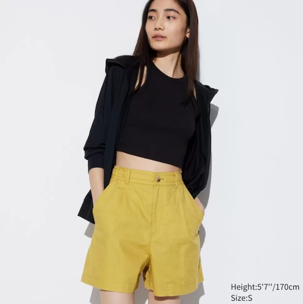 UNIQLO Hosen, Leggings & Jogginghosen*Leinen Baumwolle Shorts