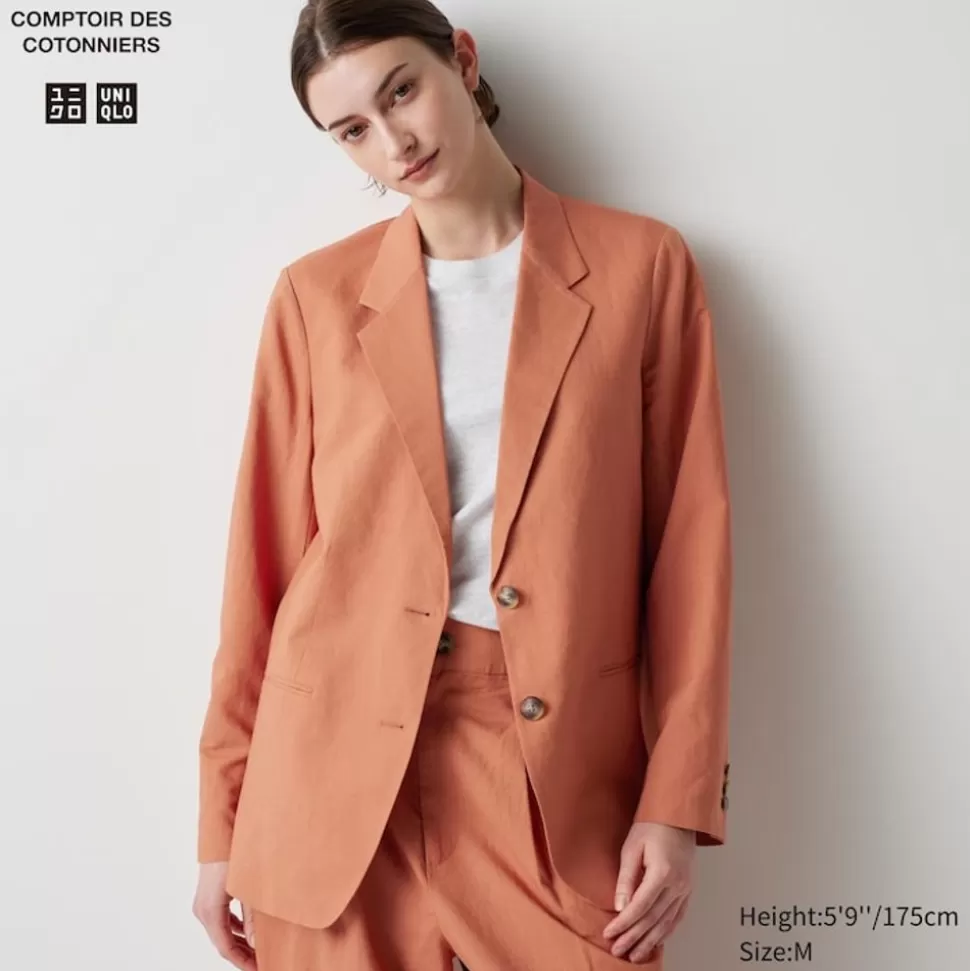 UNIQLO Mäntel, Jacken, Parka & Westen*Leinenmix Blazer