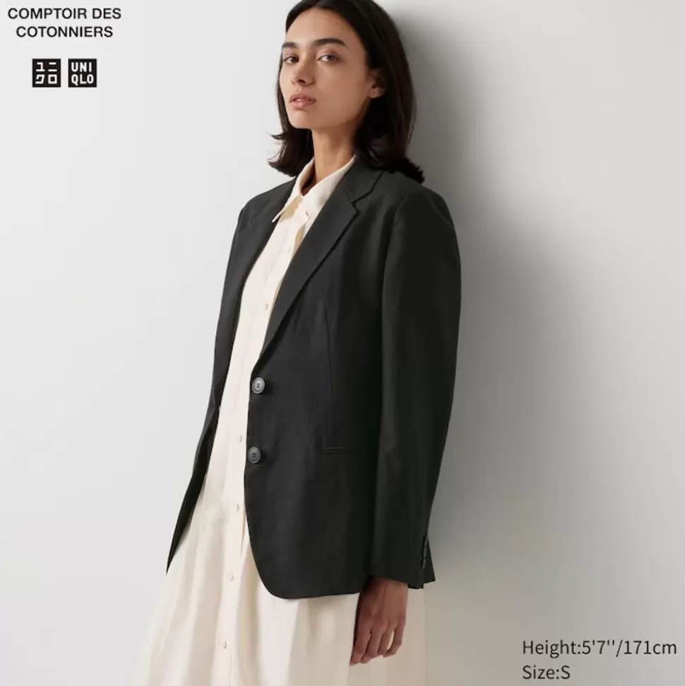UNIQLO Mäntel, Jacken, Parka & Westen*Leinenmix Blazer