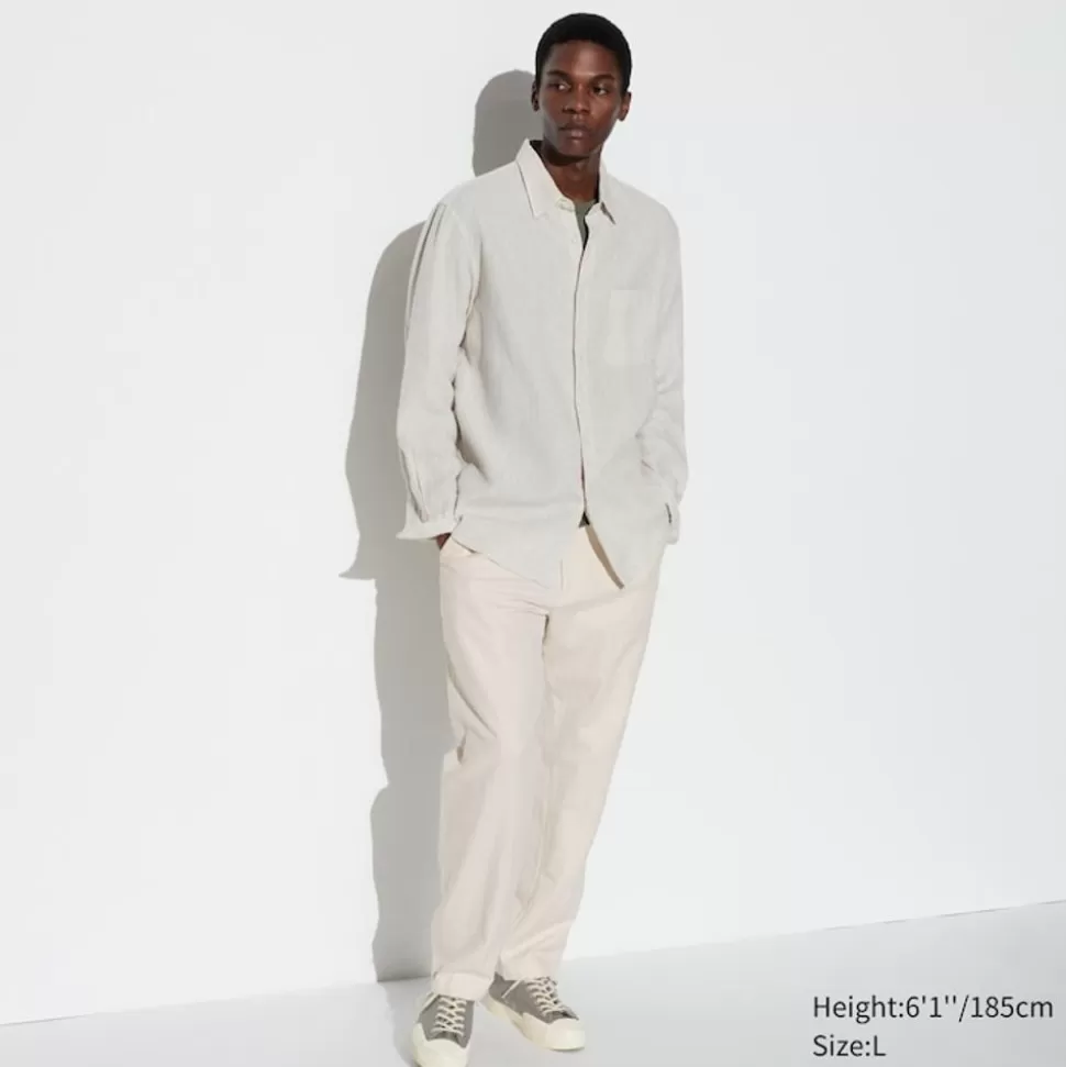 UNIQLO Hosen, Chinos & Jogginghosen*Leinenmix Hose (Relaxed Fit)