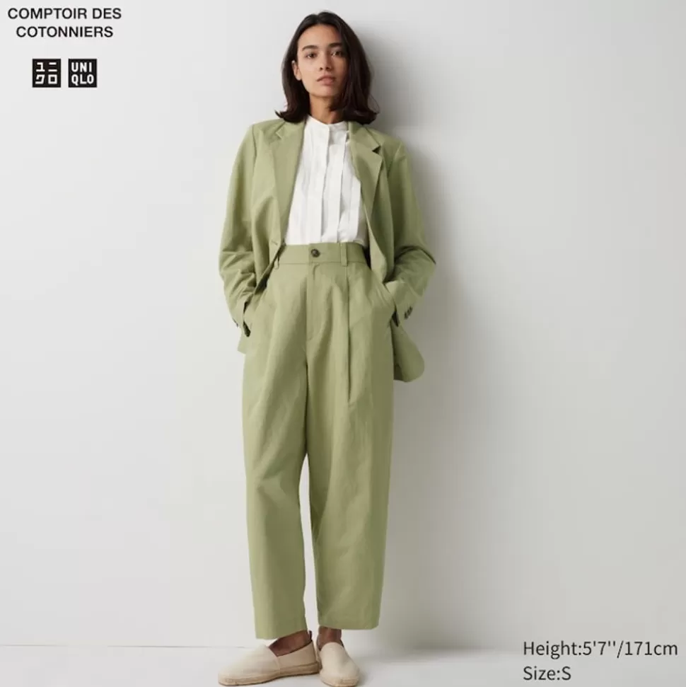 UNIQLO Hosen, Leggings & Jogginghosen*Leinenmix Hose (Wide Fit)