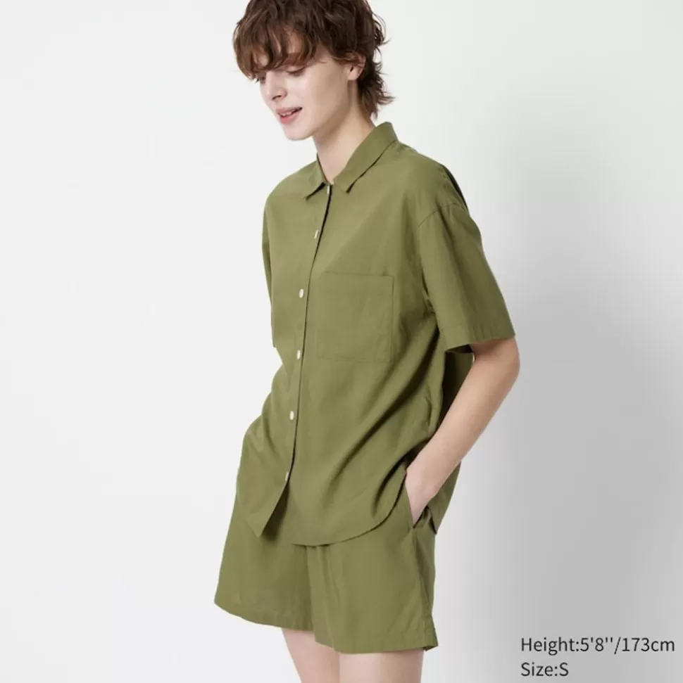 UNIQLO Loungewear & Pyjamas*Leinenmix Kurzarm Pyjama