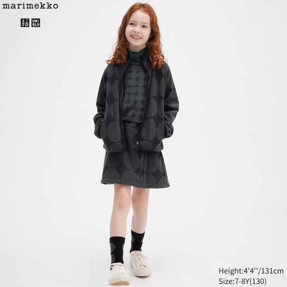 UNIQLO Röcke & Shorts*Madchen Gemusterter Fleece Skort