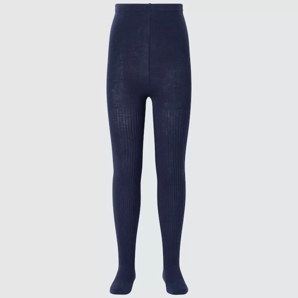 UNIQLO Socken, Strumpfhosen & Leggings*Madchen Gerippte Heattech Thermo Strumpfhose