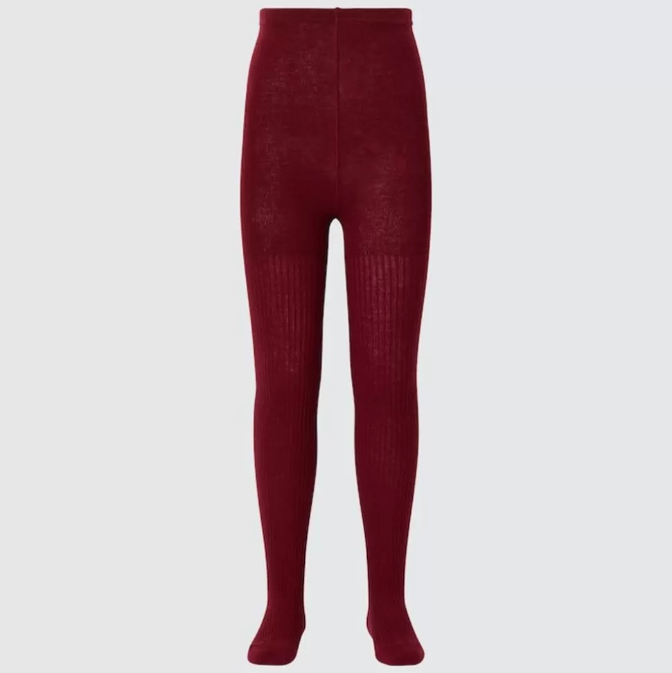 UNIQLO Socken, Strumpfhosen & Leggings*Madchen Gerippte Heattech Thermo Strumpfhose