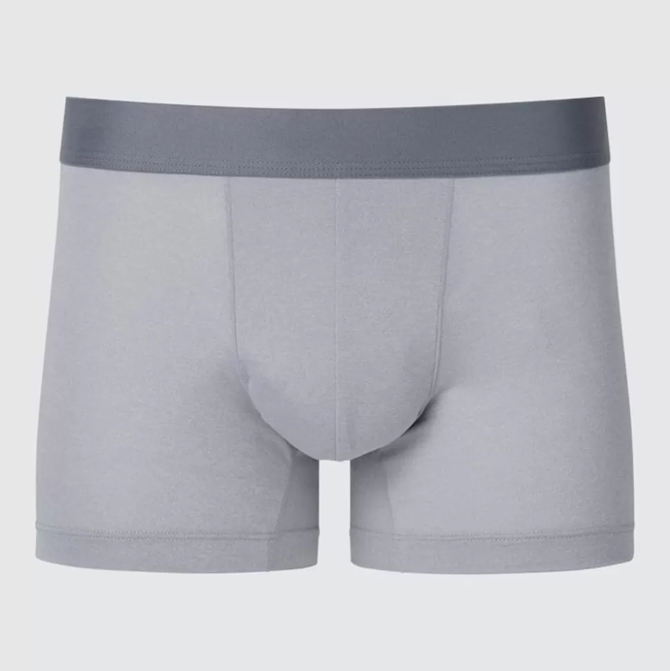 UNIQLO Unterwäsche*Melierte Airism Unterhose Mit Niedrigem Bund Hellgrau