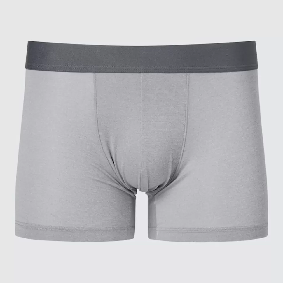 UNIQLO Unterwäsche*Melierte Airism Unterhose Mit Niedrigem Bund Hellgrau