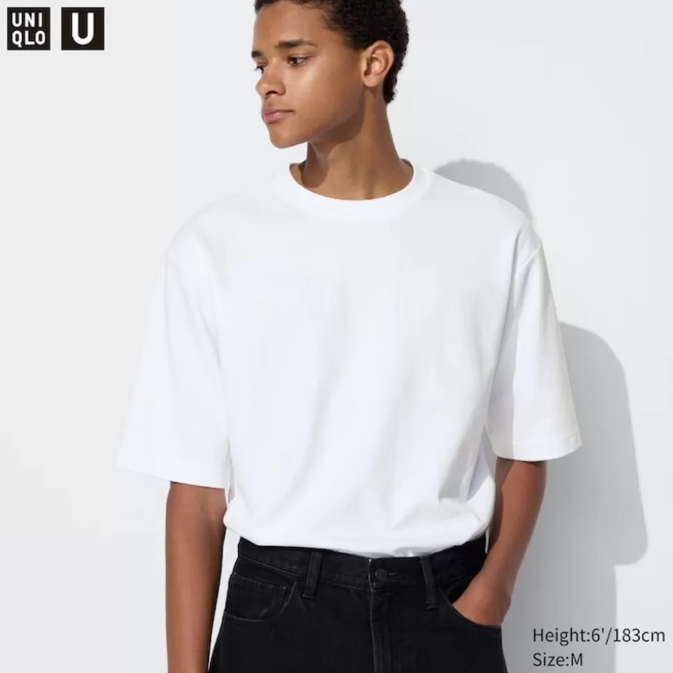 UNIQLO T-Shirts & Oberteile*Oversized Airism Baumwolle Halbarm T-Shirt