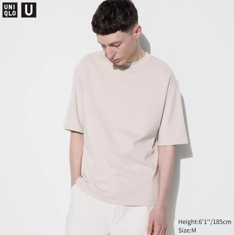 UNIQLO T-Shirts & Oberteile*Oversized Airism Baumwolle Halbarm T-Shirt