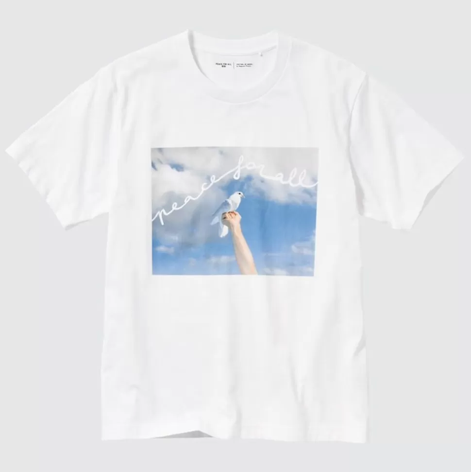 UNIQLO T-Shirts & Oberteile*Peace For All Bedrucktes T-Shirt (Cristina De Middel / Magnum Photos) Weis