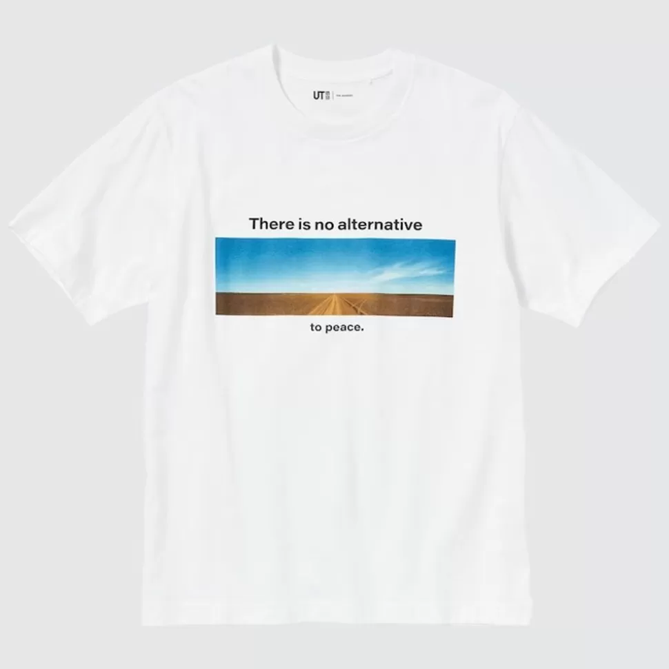 UNIQLO T-Shirts & Oberteile*Peace For All Bedrucktes T-Shirt (Wim Wenders) Weis