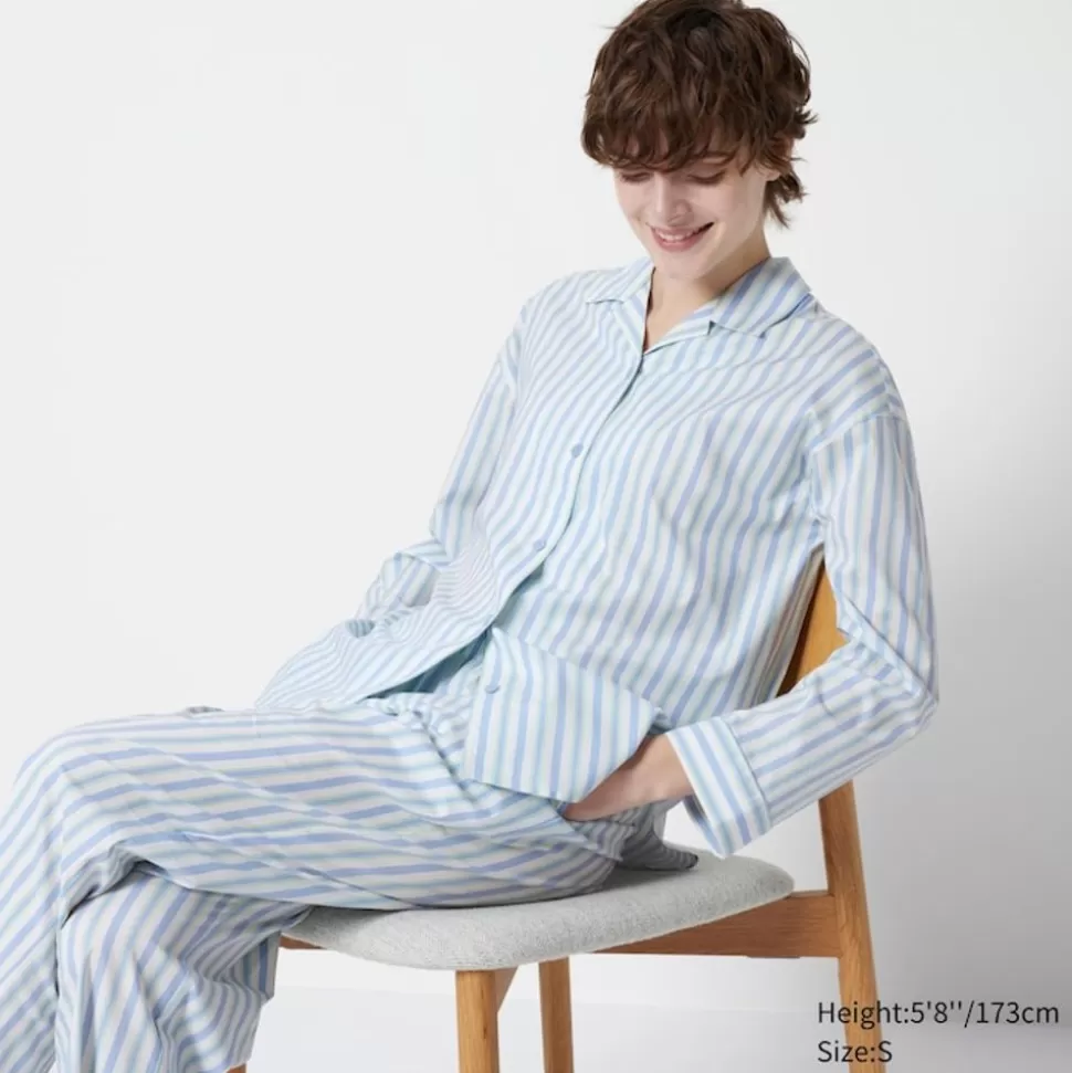 UNIQLO Loungewear & Pyjamas*Sanfter Stretch Langarm Pyjama