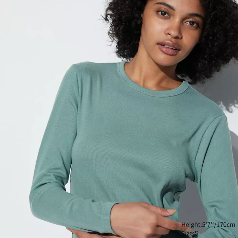 UNIQLO T-Shirts & Oberteile*Sanftes Geripptes Langarmshirt