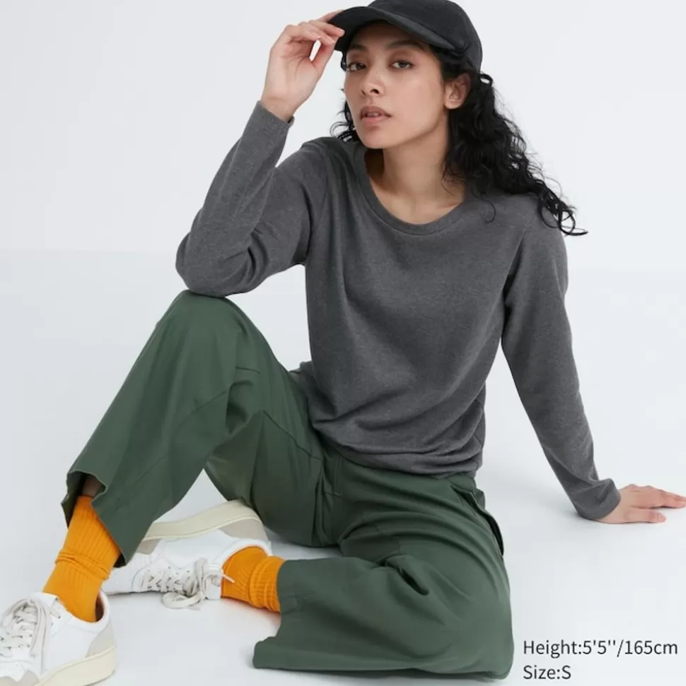 UNIQLO T-Shirts & Oberteile*Sanftes Stretch Baumwolle Langarmshirt
