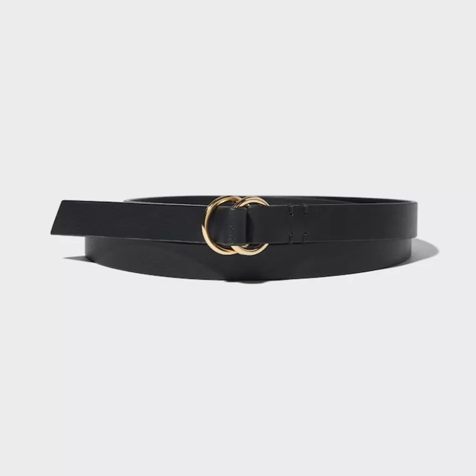 UNIQLO Accessoires & Taschen*Schmaler Ledergurtel Mit Doppelringschnalle