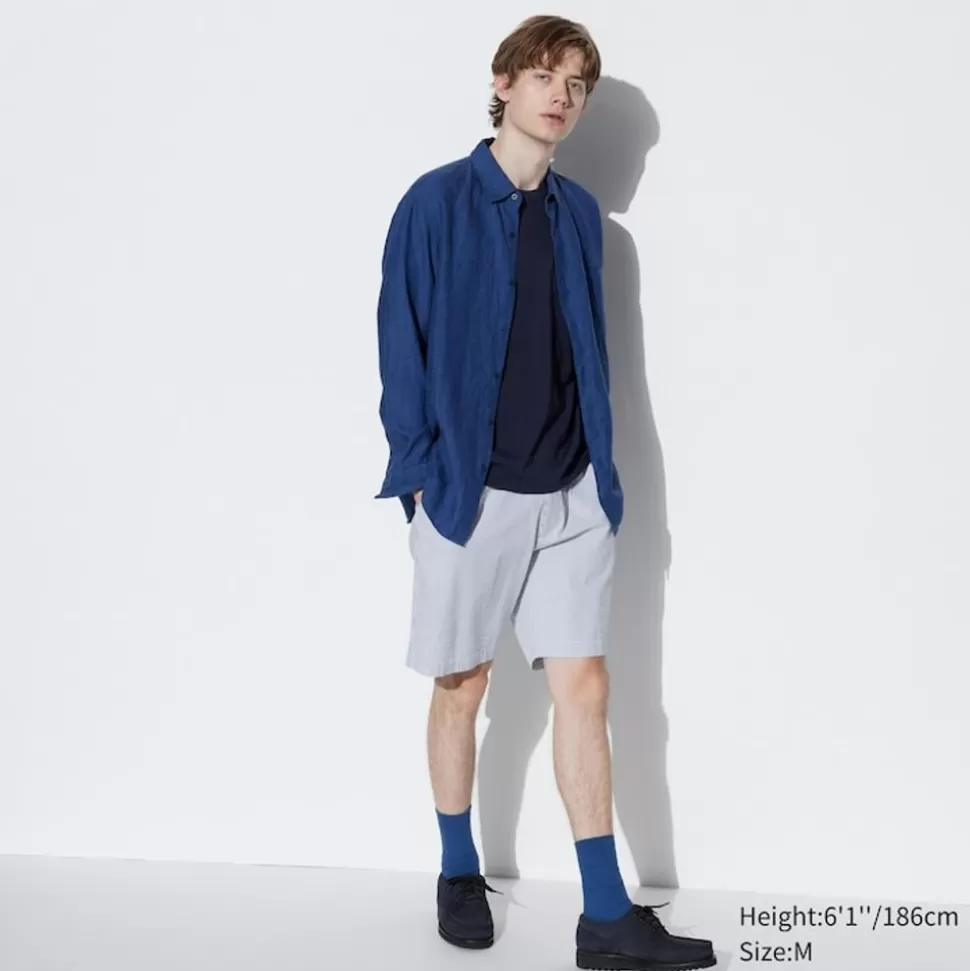 UNIQLO Shorts*Seersucker Stretch Easy Shorts