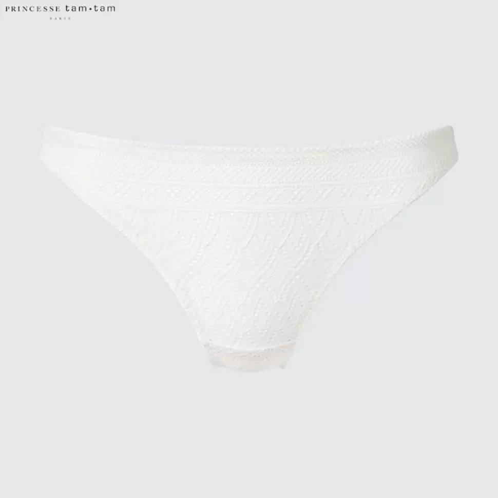 UNIQLO Bhs & Unterwäsche*Slip Mit Spitze Grauweis