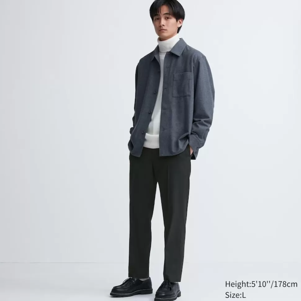 UNIQLO Hosen, Chinos & Jogginghosen*Smart Stoffhose In 7/8-Lange Und Wolloptik